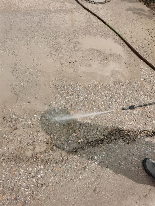 肥城潮泉道路修復施工準備中